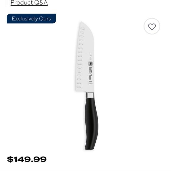 J.A. Henckels Five Star 7-Inch Hollow-Edge Santoku Knife - Picture 5 of 5